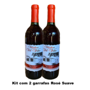 Kit com 2 garrafas Rosé Suave