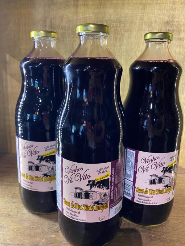 Kit com 3 garrafas de Suco de Uva 1,5L