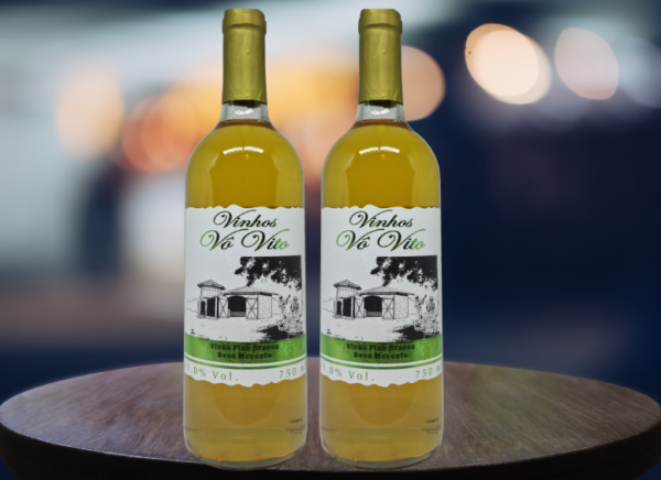 Kit com 2 garrafas Fino  Branco Seco Moscato